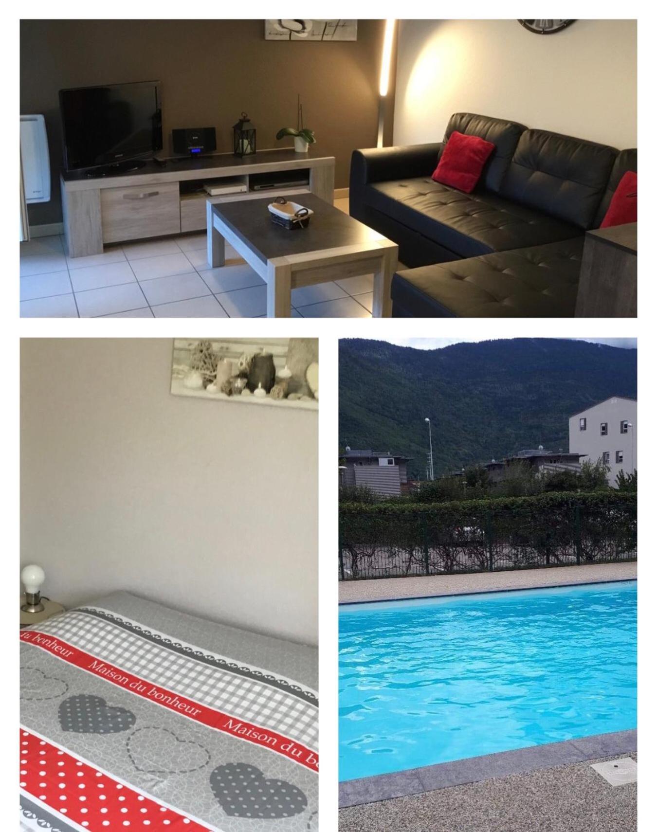 L Edelweiss Et Sa Piscine Apartment Albertville Bagian luar foto